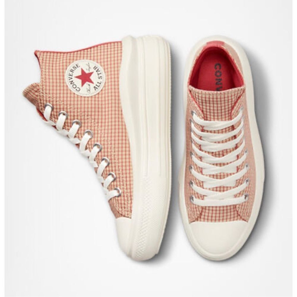 Converse Chuck Taylor All Star Move 9.5 Platform Checkered Woman Shoes